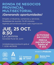 Ronda de negocios provincial multisectorial